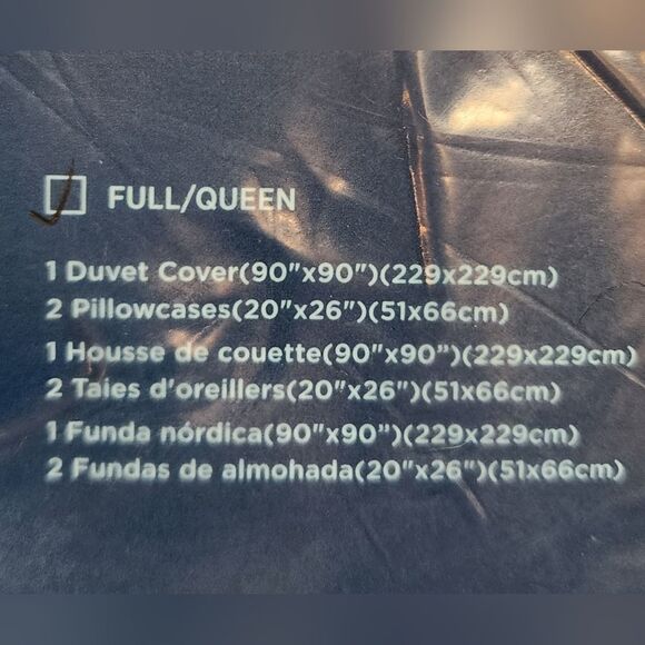 Duvet Cover Set Bedsure-Blue Full/Queen - Picture 7 of 8